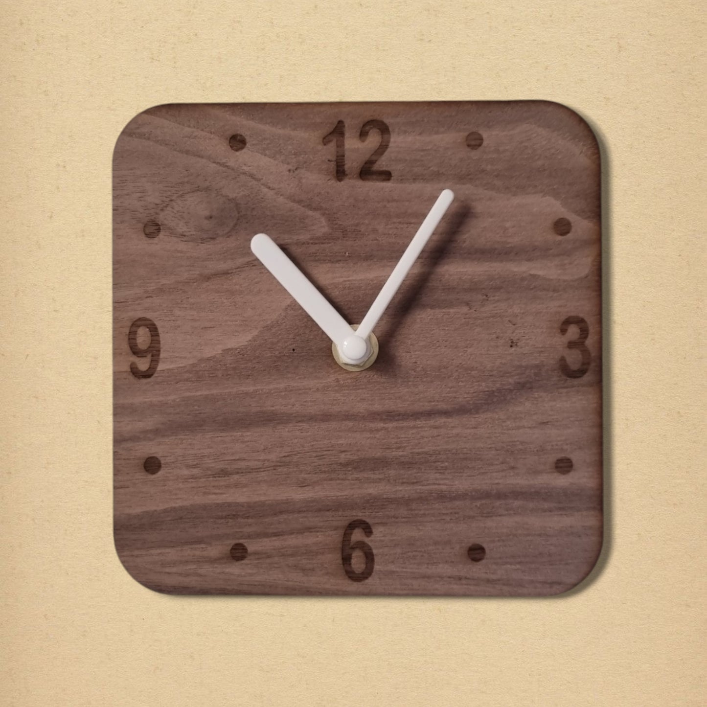 Square Clock - Wooden