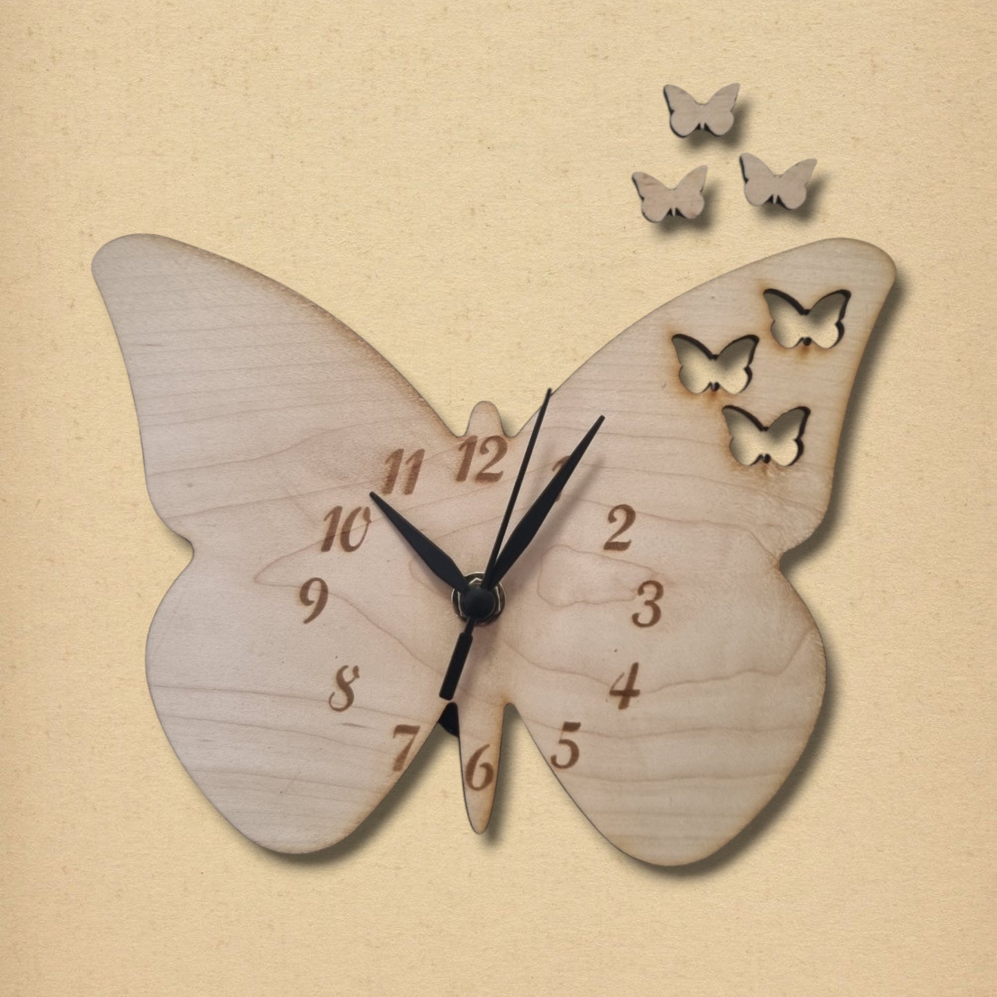 Butterfly Clock - Wooden