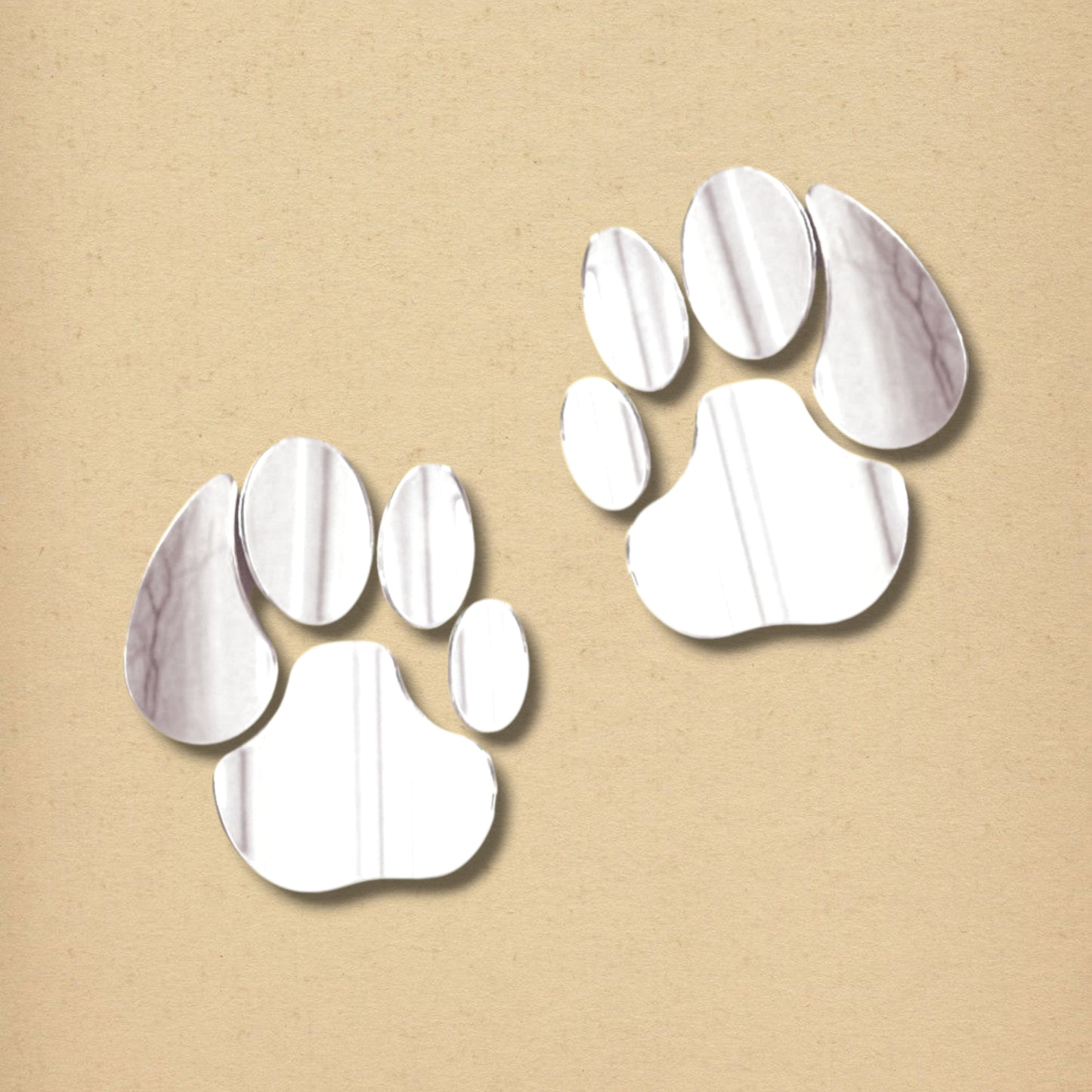 Lion Paw Prints Mirror