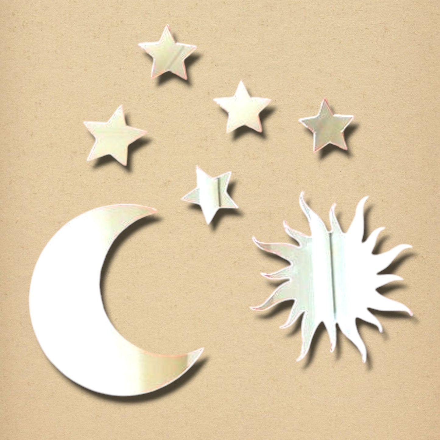 Sun, Moon & Stars Bundle of Mirrors