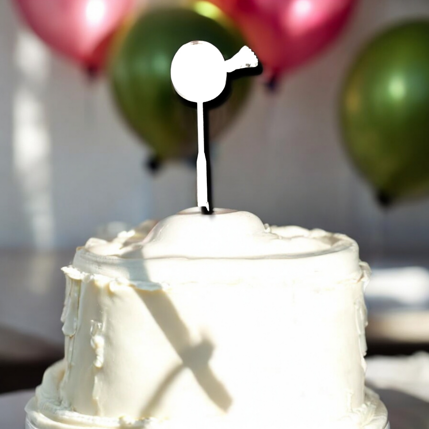 Badminton Racket & Shuttlecock Cake Toppers