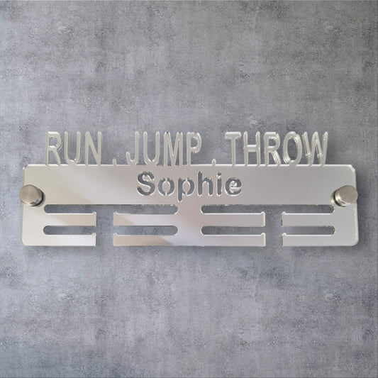 Run, Jump, Throw Medal Hanger - Mirror