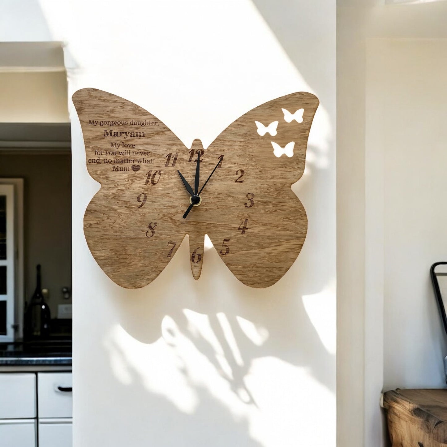 Butterfly Clock - Wooden