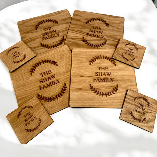 Square Placemat Set - Wood