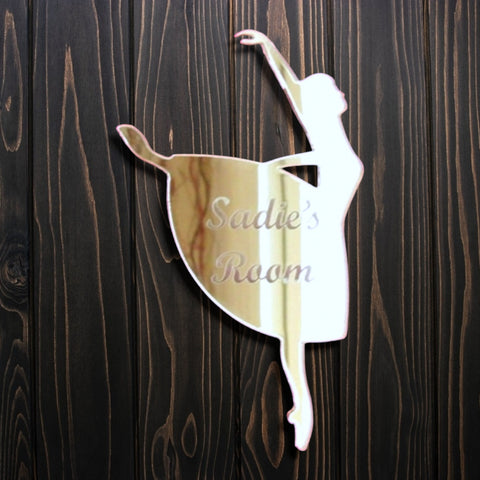 Personalised Ballerina Door Sign
