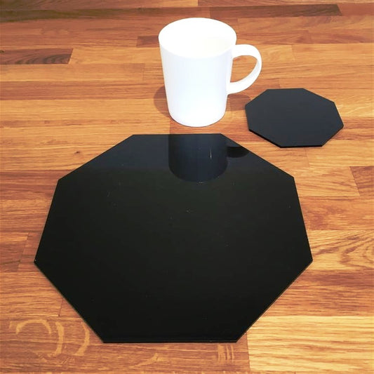 Octagon Placemat and Coaster Set - Gloss