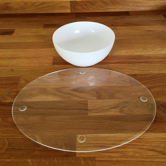 Oval Placemat Set - Clear