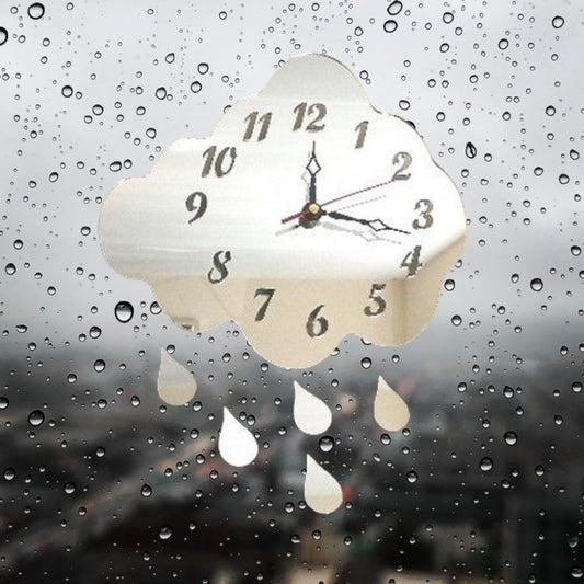 Cloud & Raindrops Clock
