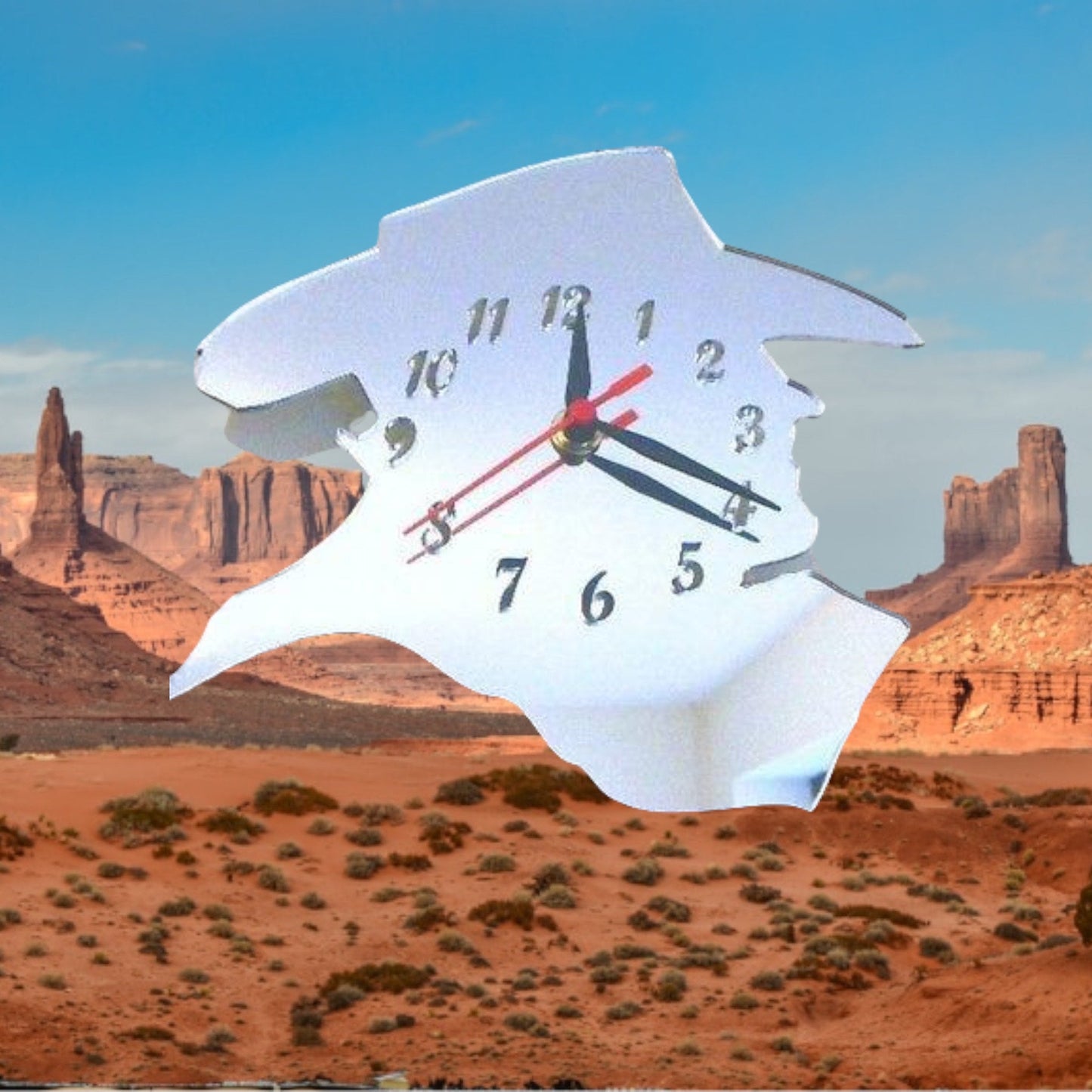 Cowboy Silhouette Clock