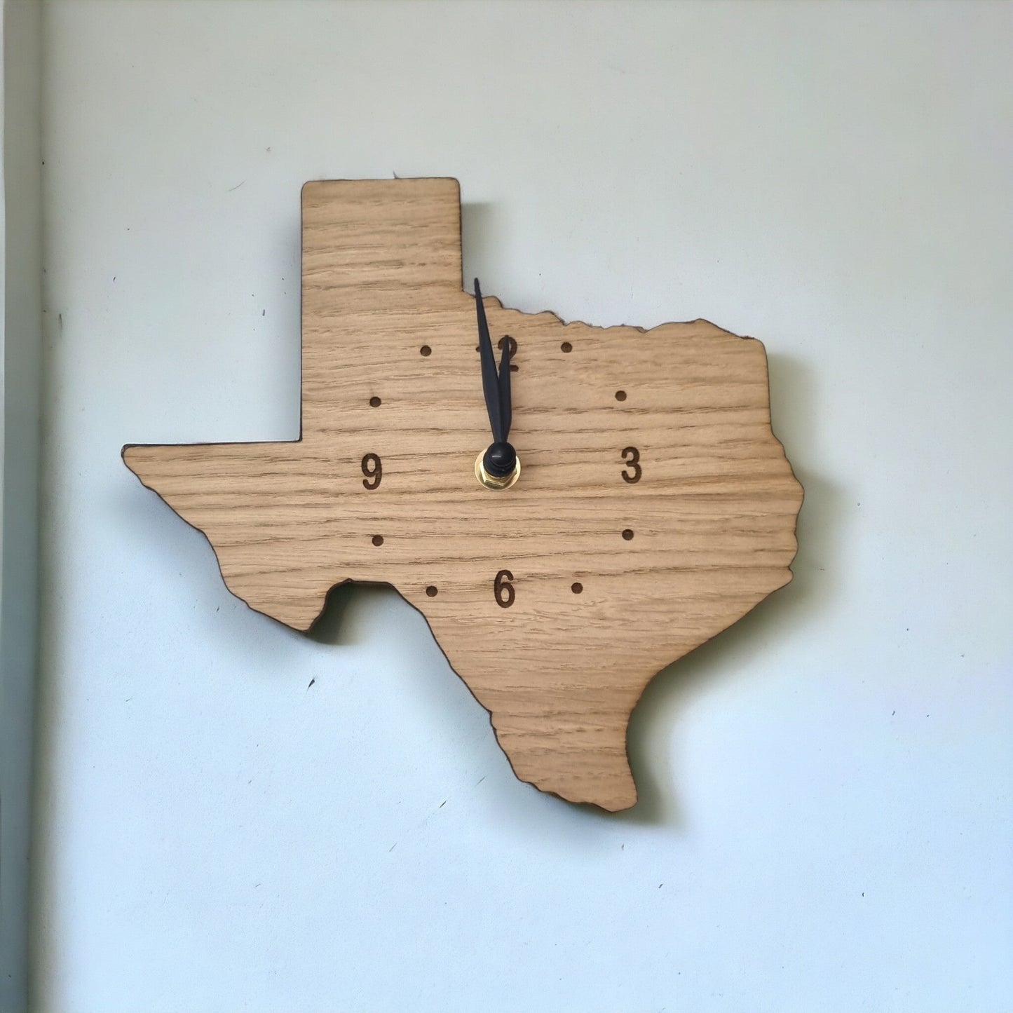 Map Clock - Wooden