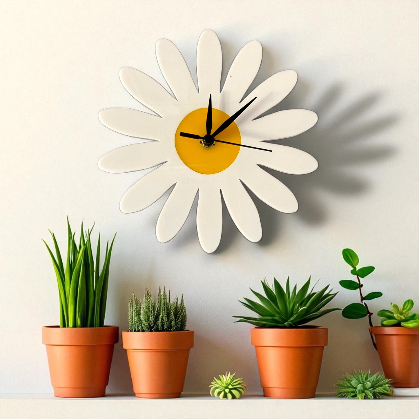 Daisy Flower Clock