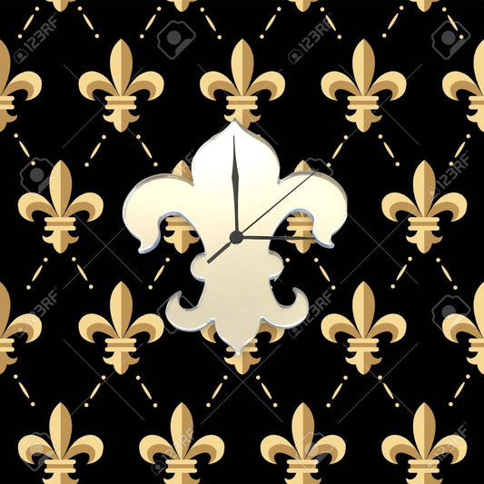Fleur de lis Clock