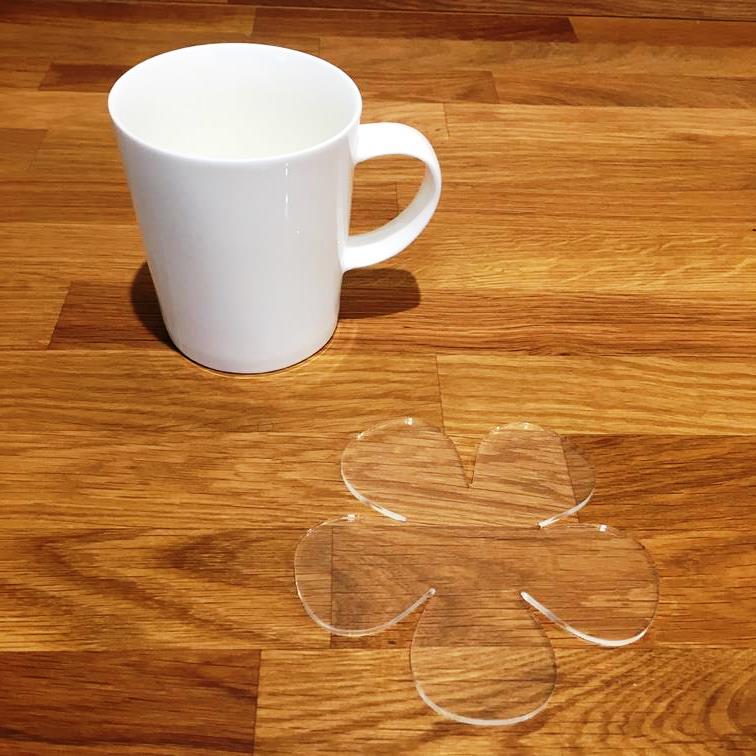 Daisy Coaster Set - Clear