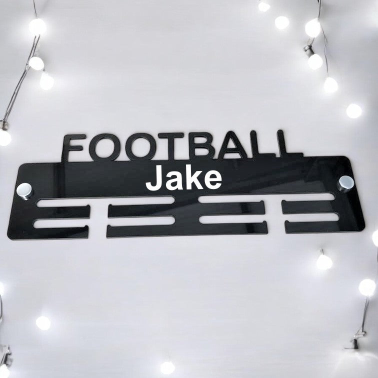 Football Medal Hanger - Gloss