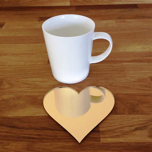 Heart Coaster Set - Mirror