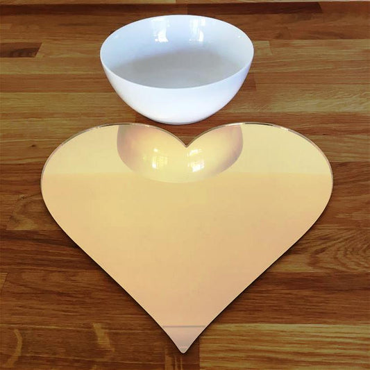 Heart Placemat Set - Mirror