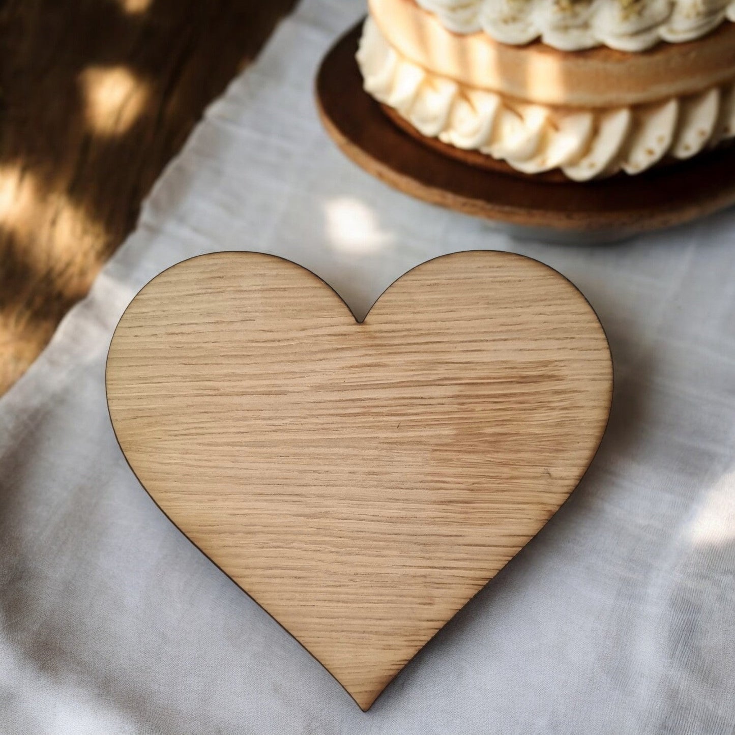 Heart Placemats & Coasters - Wooden Colours