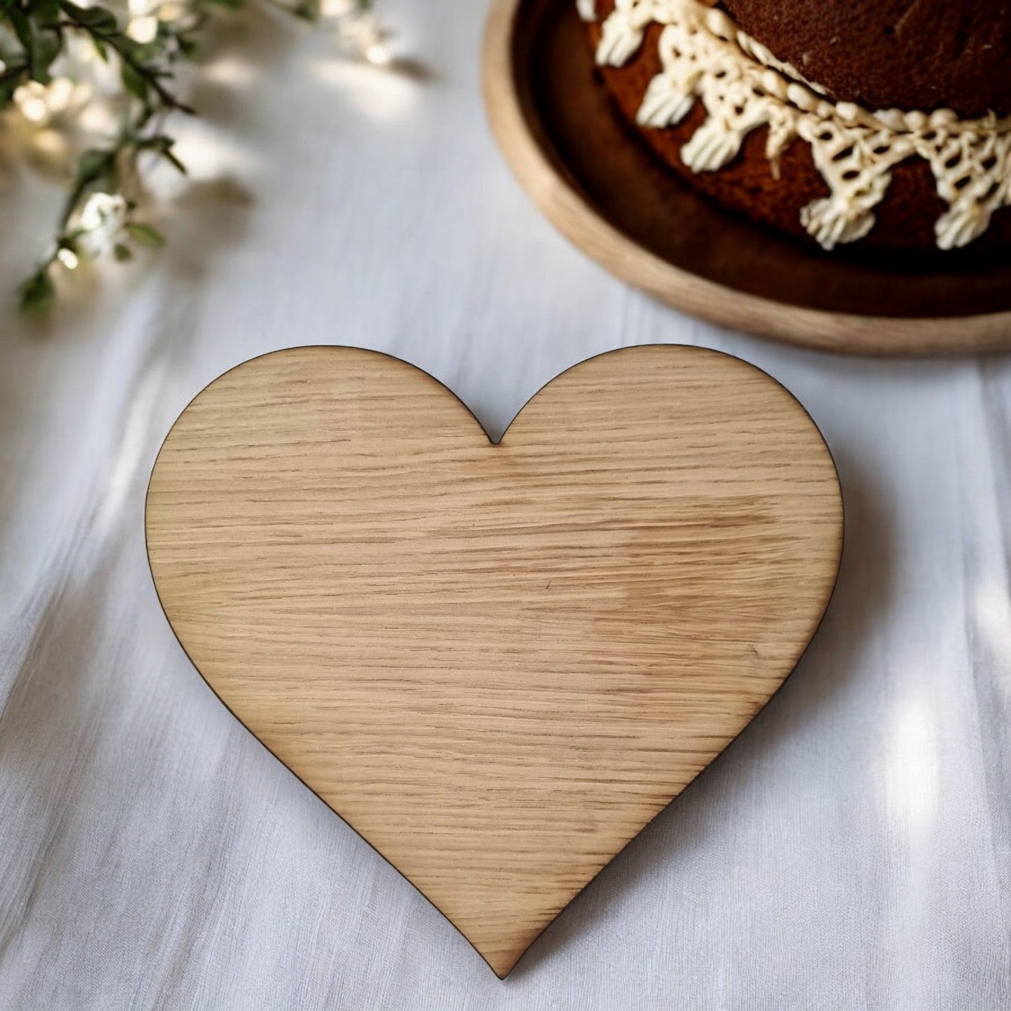 Heart Placemats & Coasters - Wooden Colours