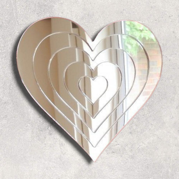 Heart Infinity Acrylic Mirror