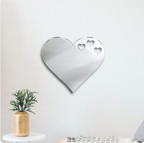 Hearts out of Heart Acrylic Mirror
