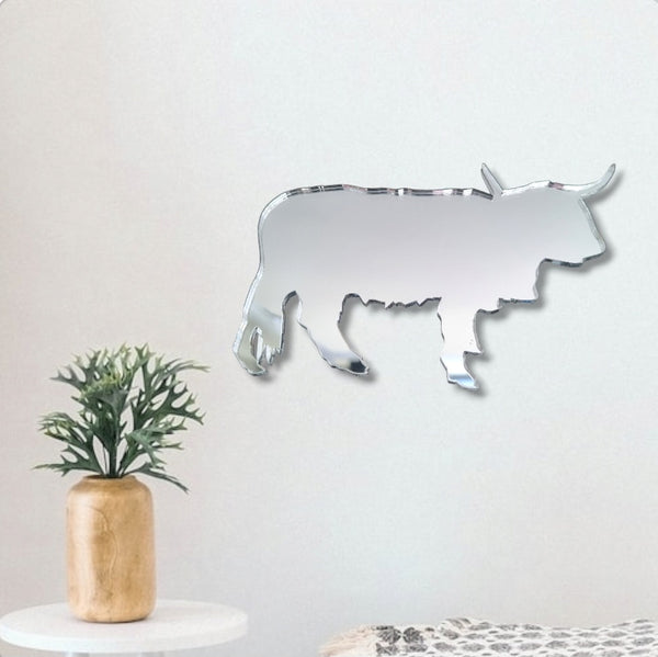 Highland Cow Shaped Acrylic Mirror