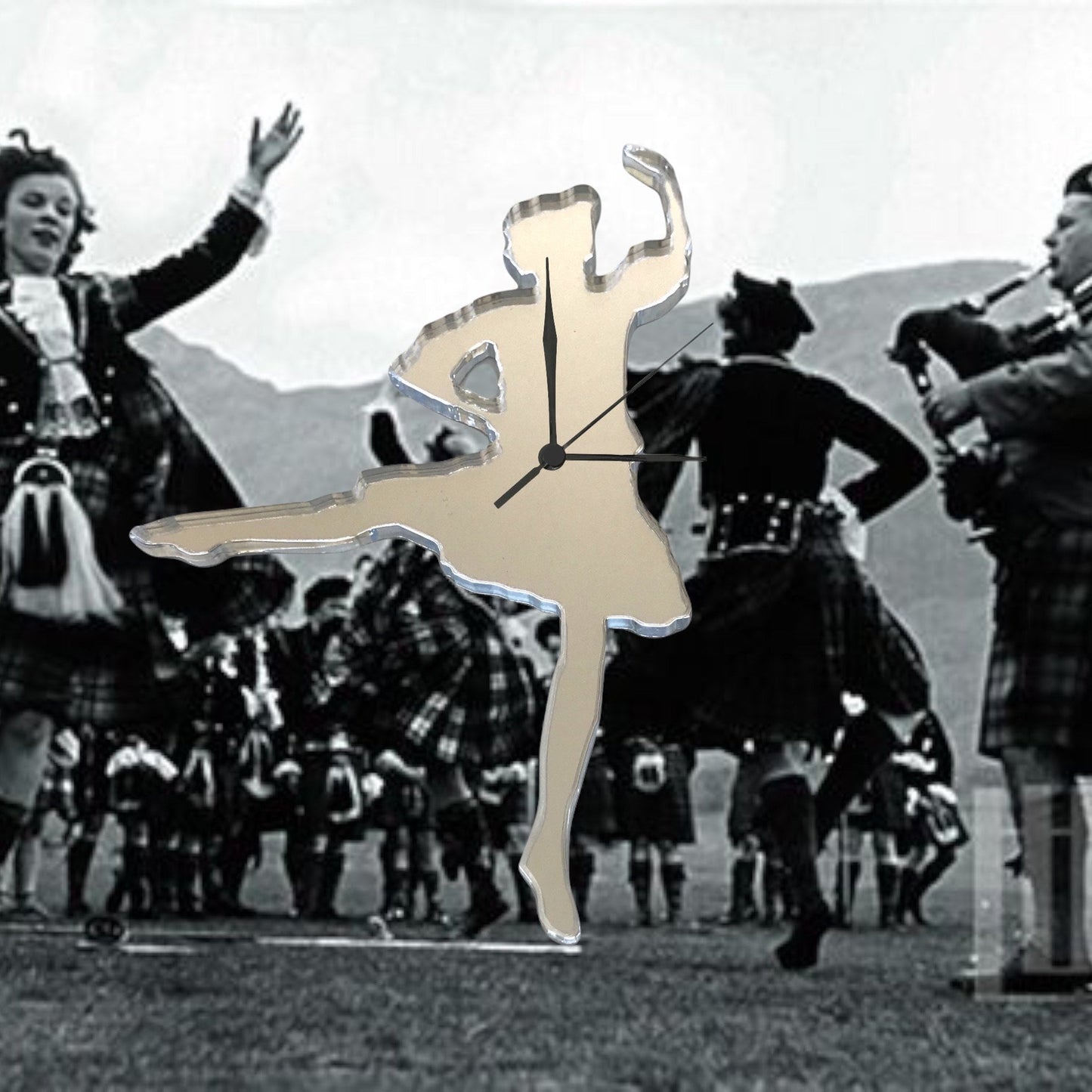 Highland Dancer Clock