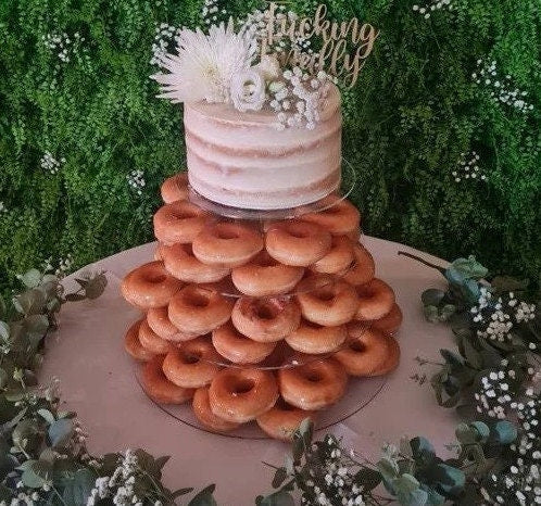 Multi Tier Wood Cake Stand: Wedding & Celebration Display