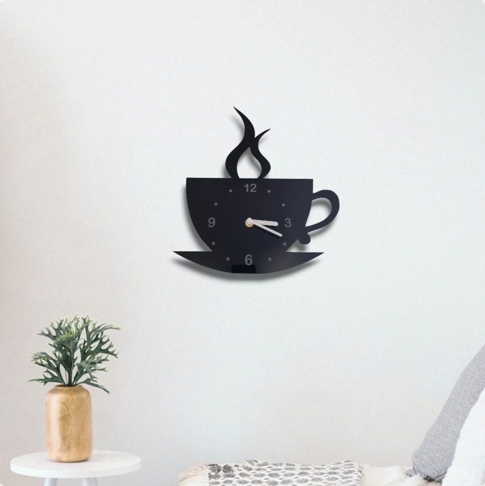 Coffee/Tea Cup Acrylic Clocks