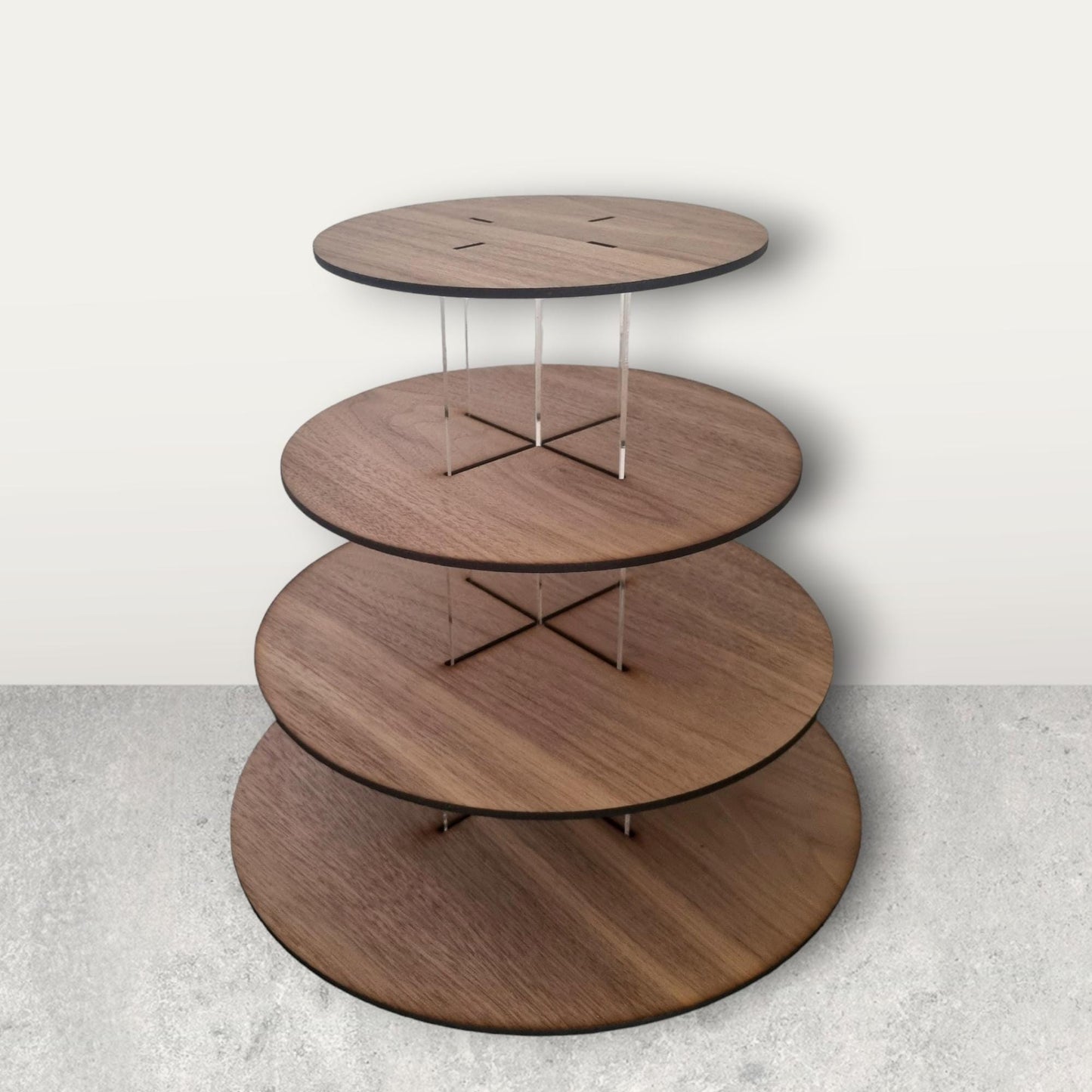 Multi Tier Wood Cake Stand: Wedding & Celebration Display