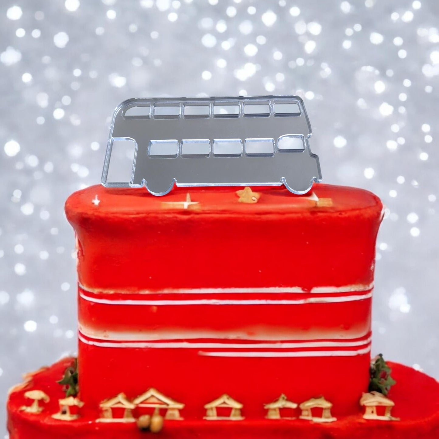 Bus Shaped Cake Toppers