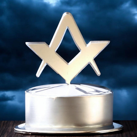 Set Square and Compass Cake Toppers