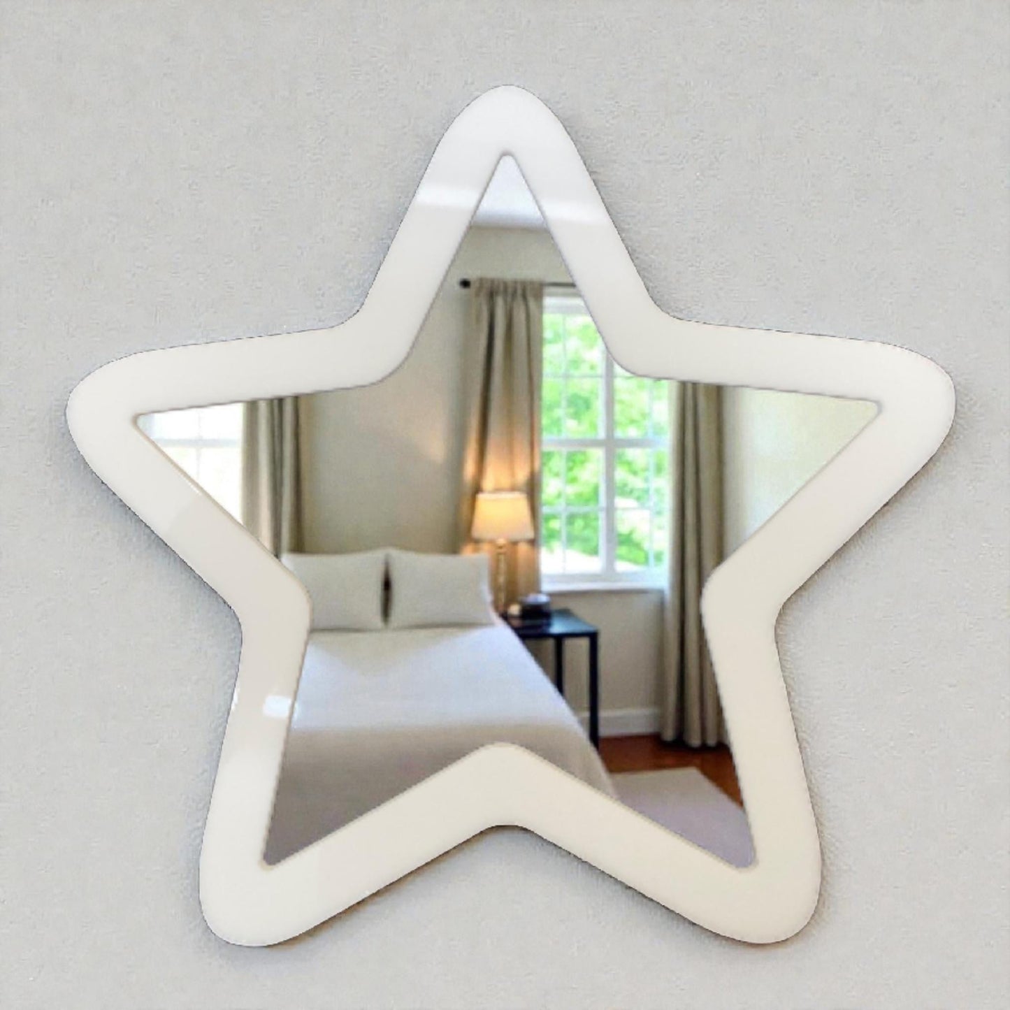 Star Dressing Table / Wall Mirrors -  (Custom Sizes, Shapes, Colours & Engraving Services)