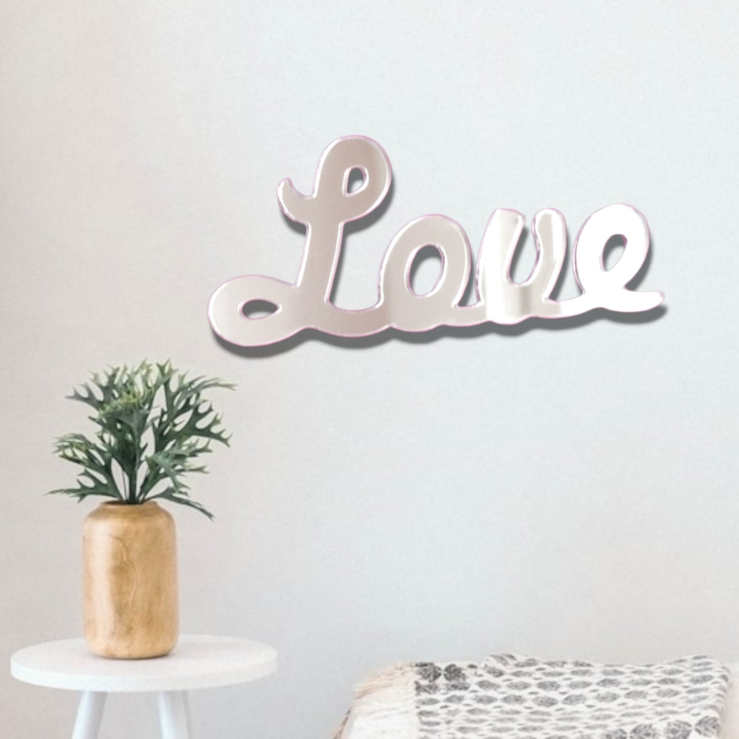 "Love" Script Mirror