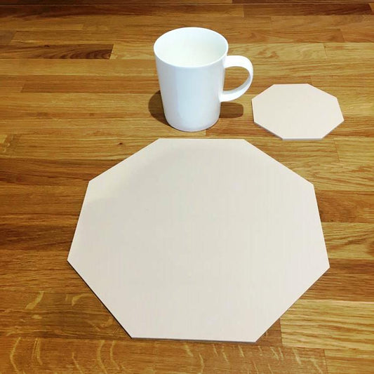 Octagon Placemat and Coaster Set - Matt