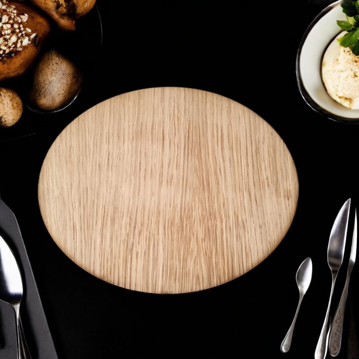 Oval Placemat Set - Wood