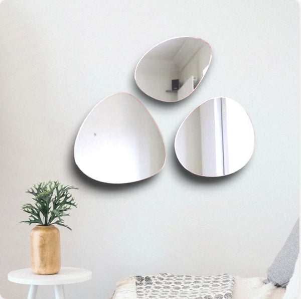 Group of Pebbles Acrylic Mirrors