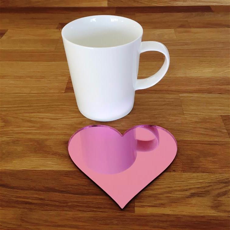 Heart Coaster Set - Mirror