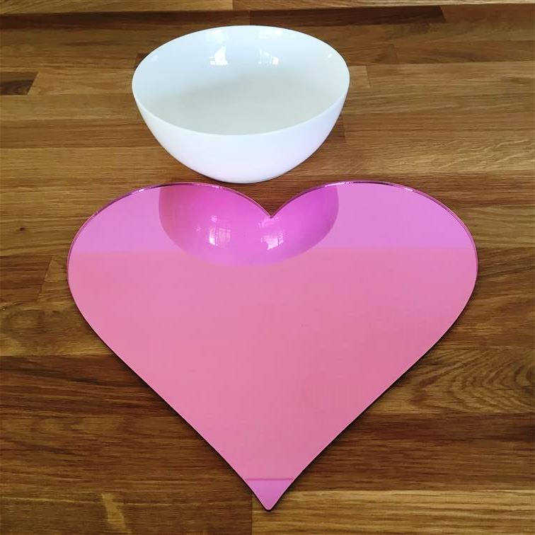 Heart Placemat Set - Mirror