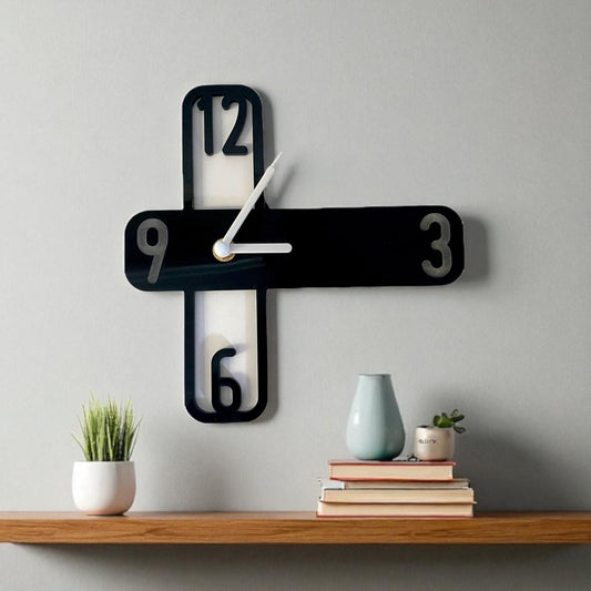 Retro Cross Clock