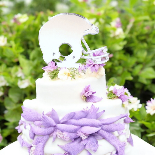 American Footballer's Helmet Cake Toppers