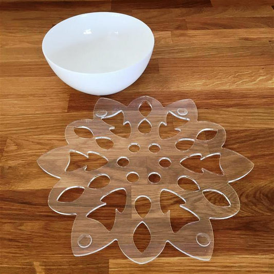 Snowflake Placemat Set - Clear
