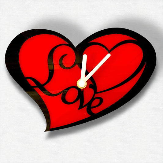 Heart Love Clock