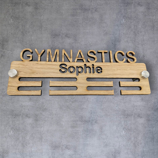 Gymnastics Medal Hanger - Wood