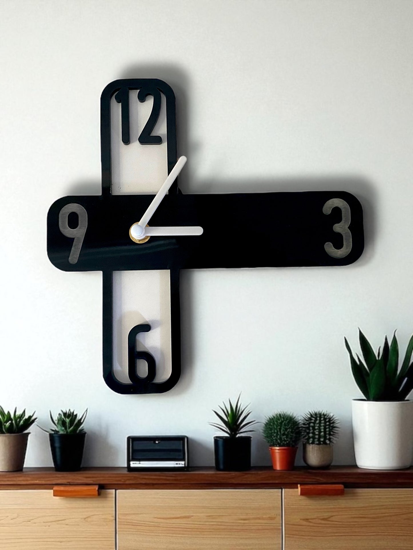 Retro Cross Clock