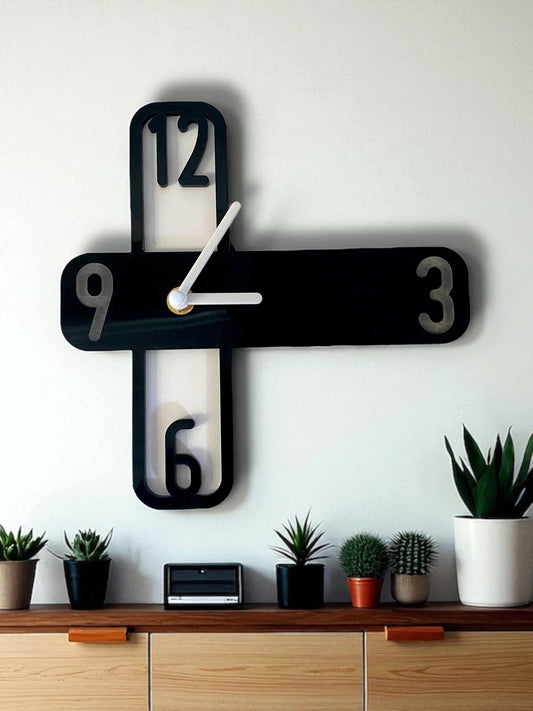 Retro Cross Clock