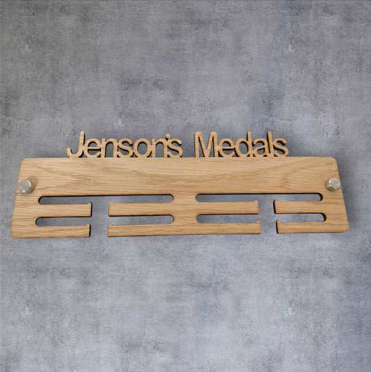 Personalised All Medals Medal Hanger - Wood