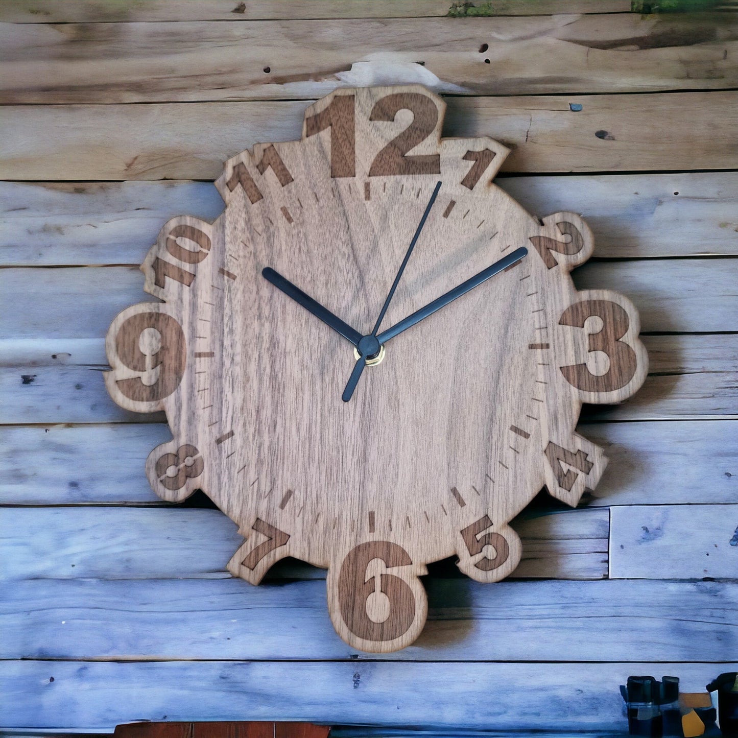 Numbered Clocks - Wooden