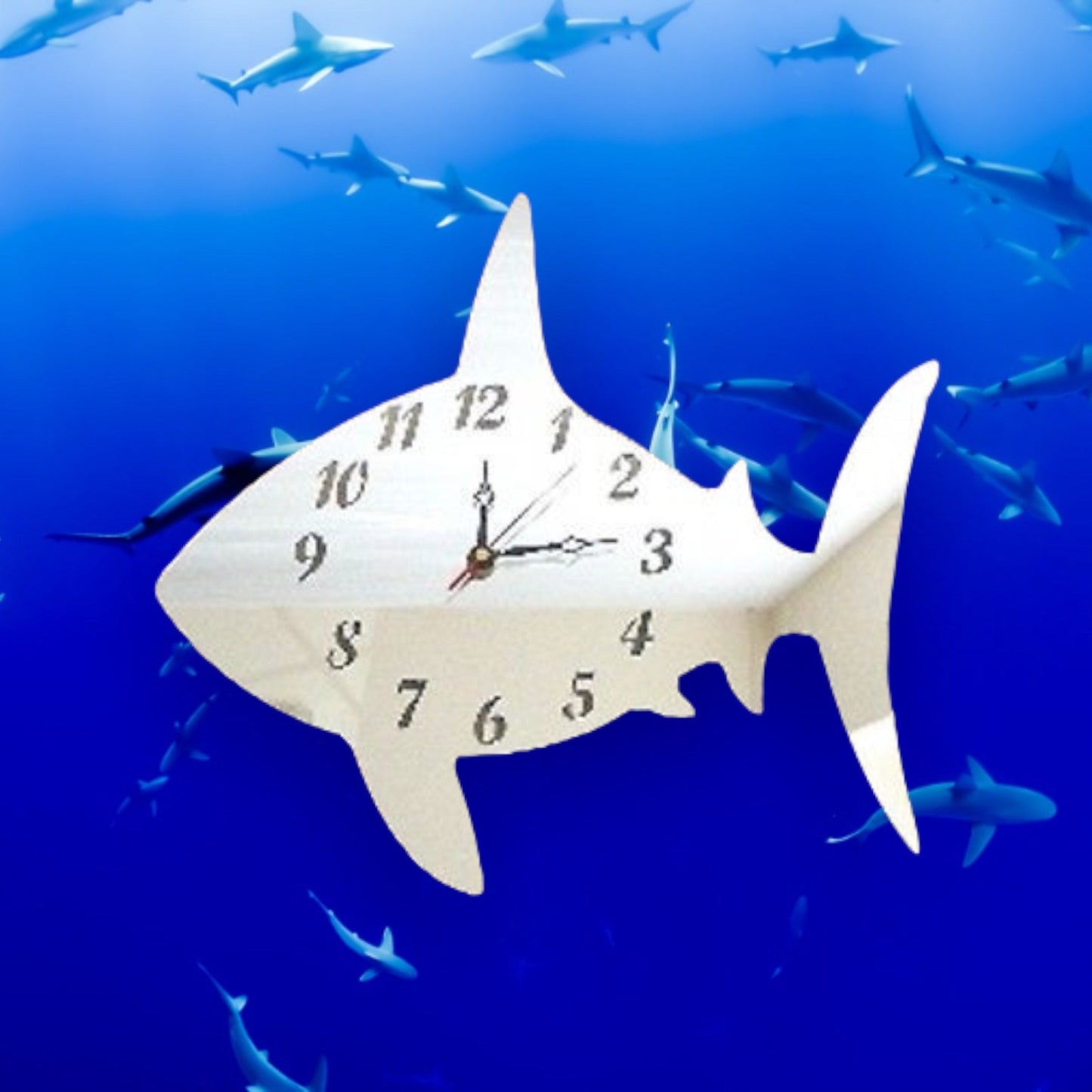 Shark Clock