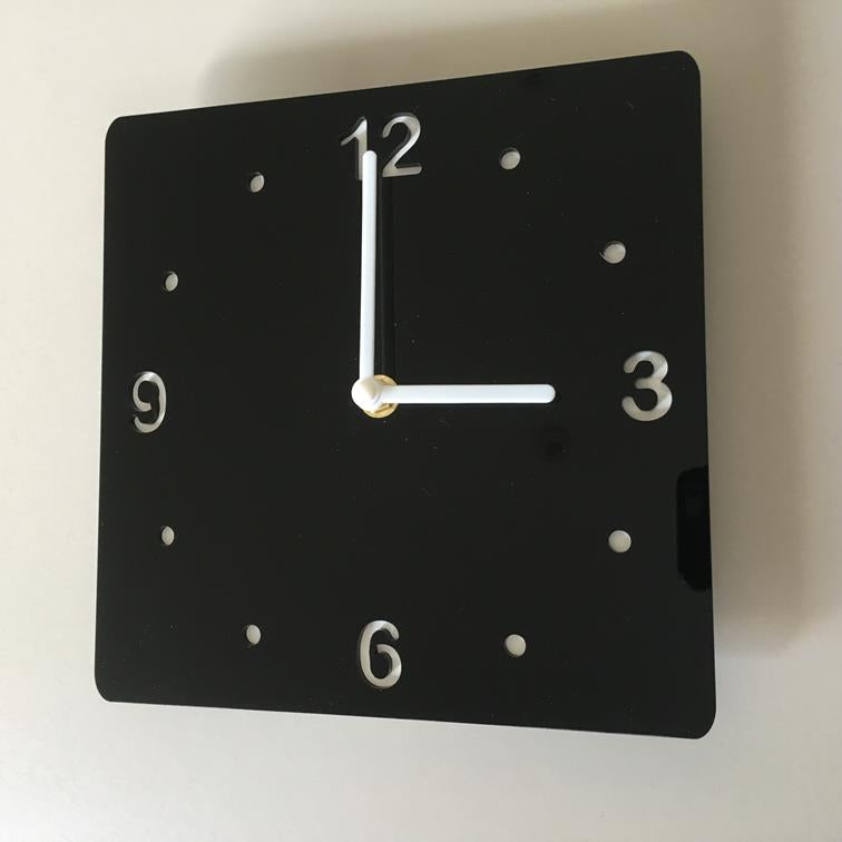 Square Two Colour Clocks - Matt