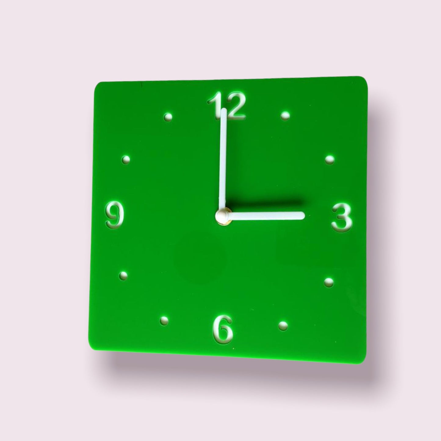 Square Two Colour Clocks - Gloss